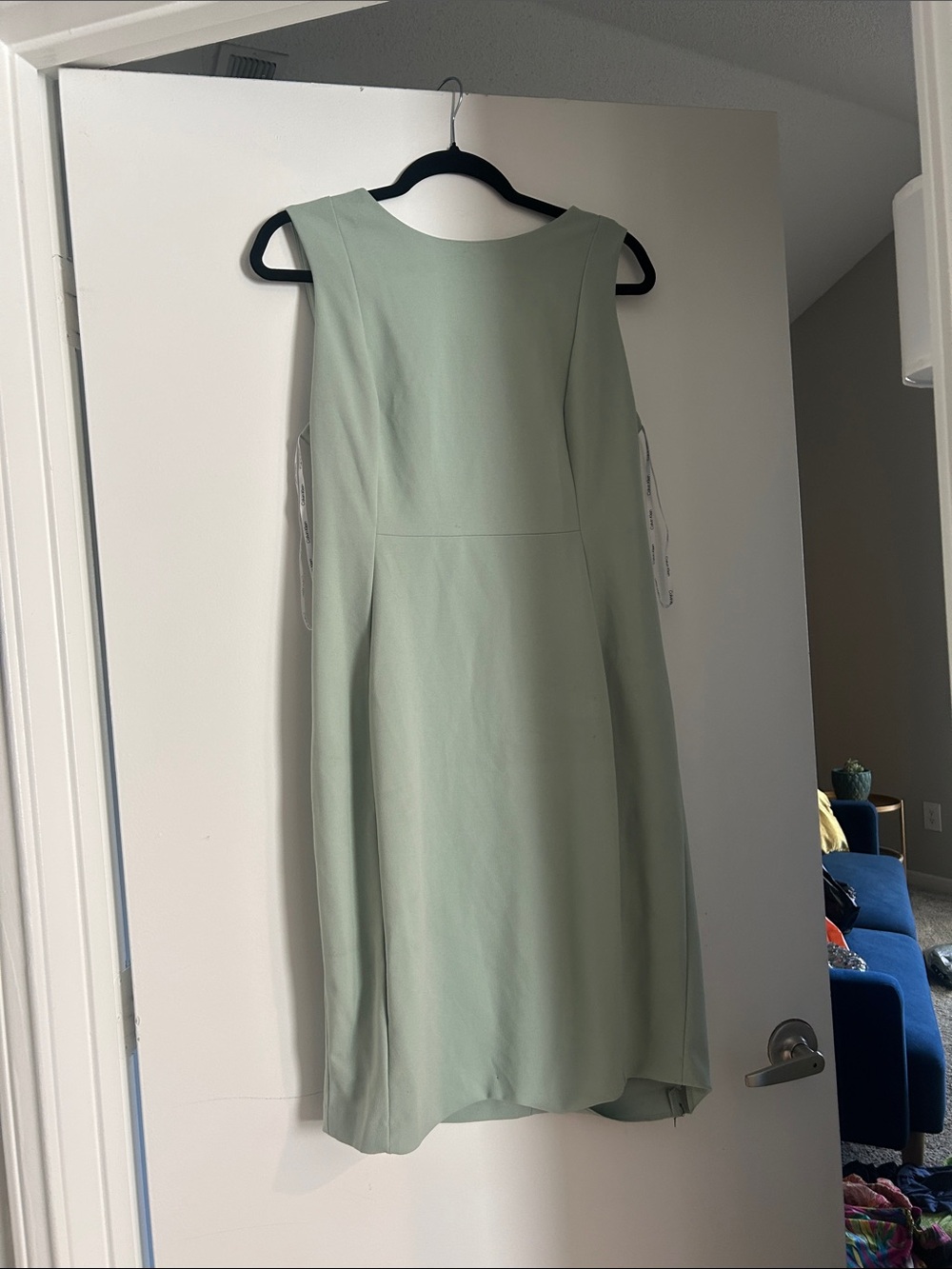 Calvin Klein Sleeveless Light Mint Shift Dress